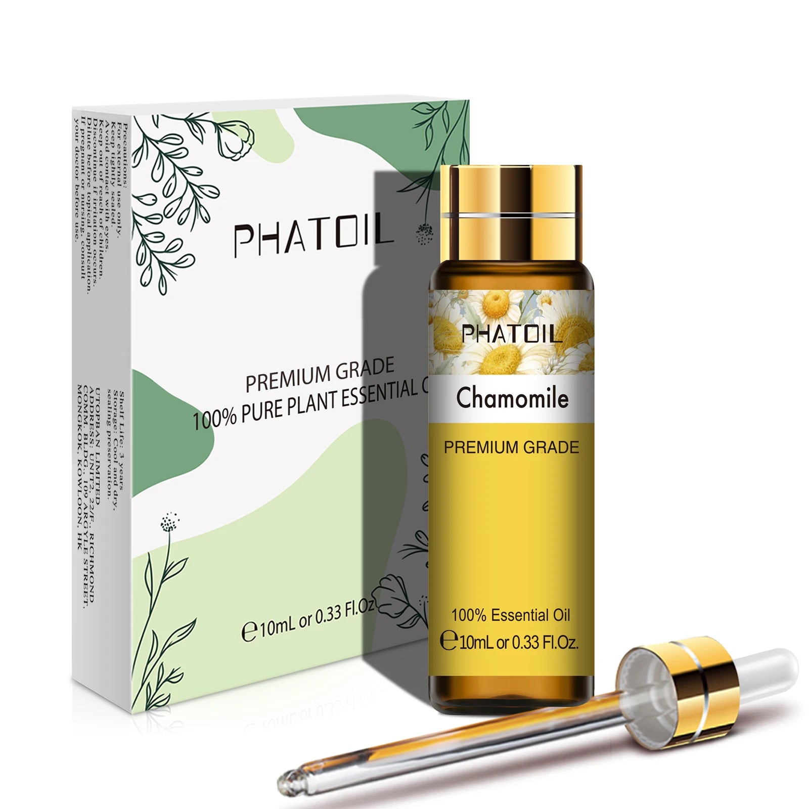 PHATOIL 10ML Rose Vanilla Neroli Spearmint  Pure Natural Essential Oils Diffuser Massage Spa Candles Soaps Aroma Fragrance Oil