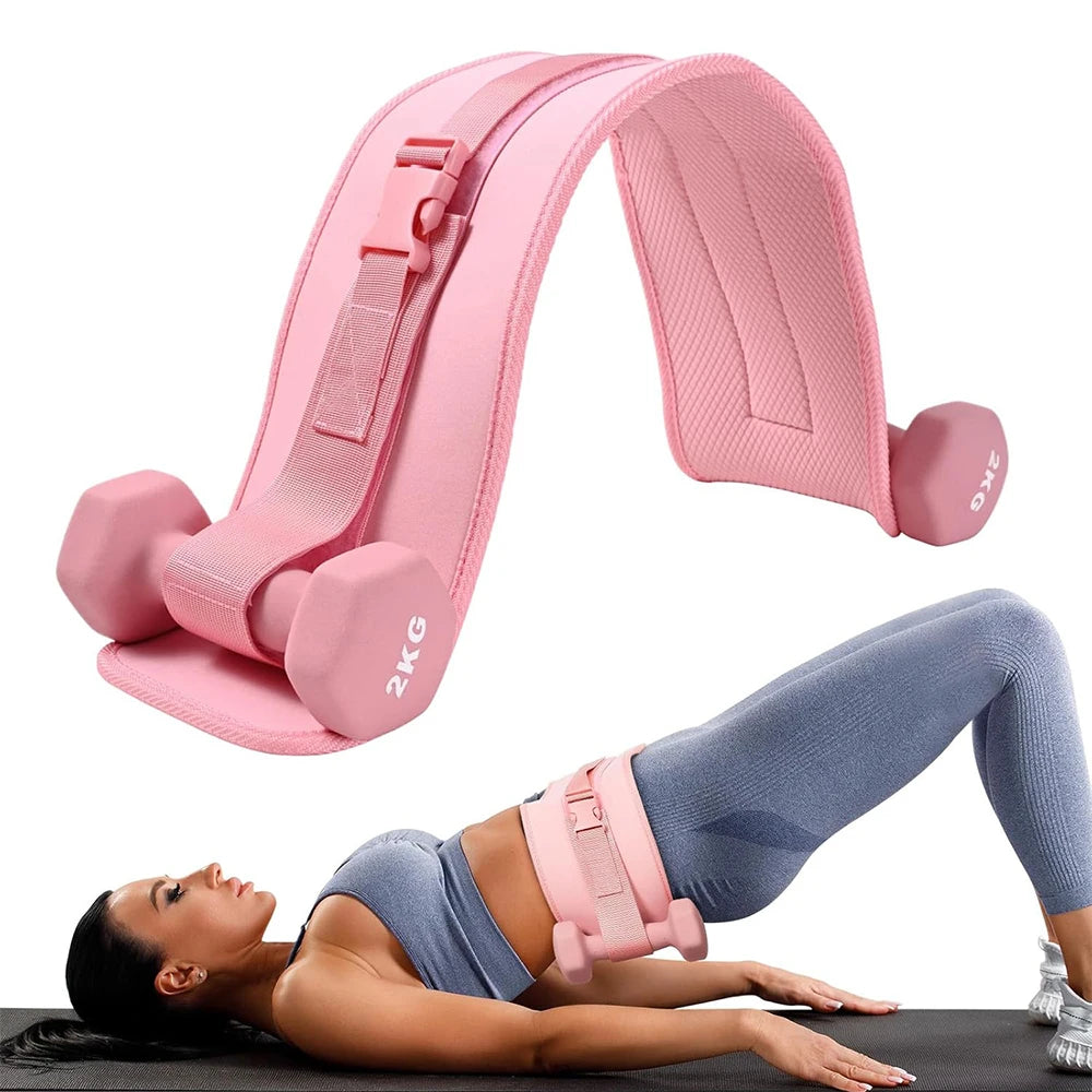 Exercise Hip Thrust Belt ,For Dumbbells, Kettlebells, and Plates,Slip-Resistant Padding for Hip Protection,Perfect for Gym, Home - My Store