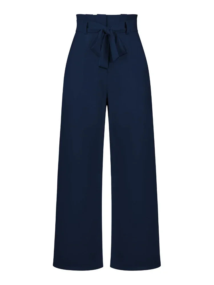 Fashion New in Women's Pants Casual Workplace Loose Women Pant Versatile Straight Broad Leg High Waist Pants Women Clothing