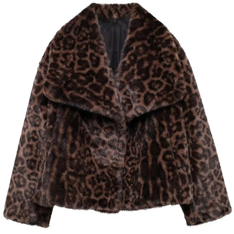 HXAO Women's Fur Coat Women  Plush Burgundy Bomber Jacket Solid Crop Long Sleeve Jacket Warm Winter Coats Woman Casual Coats