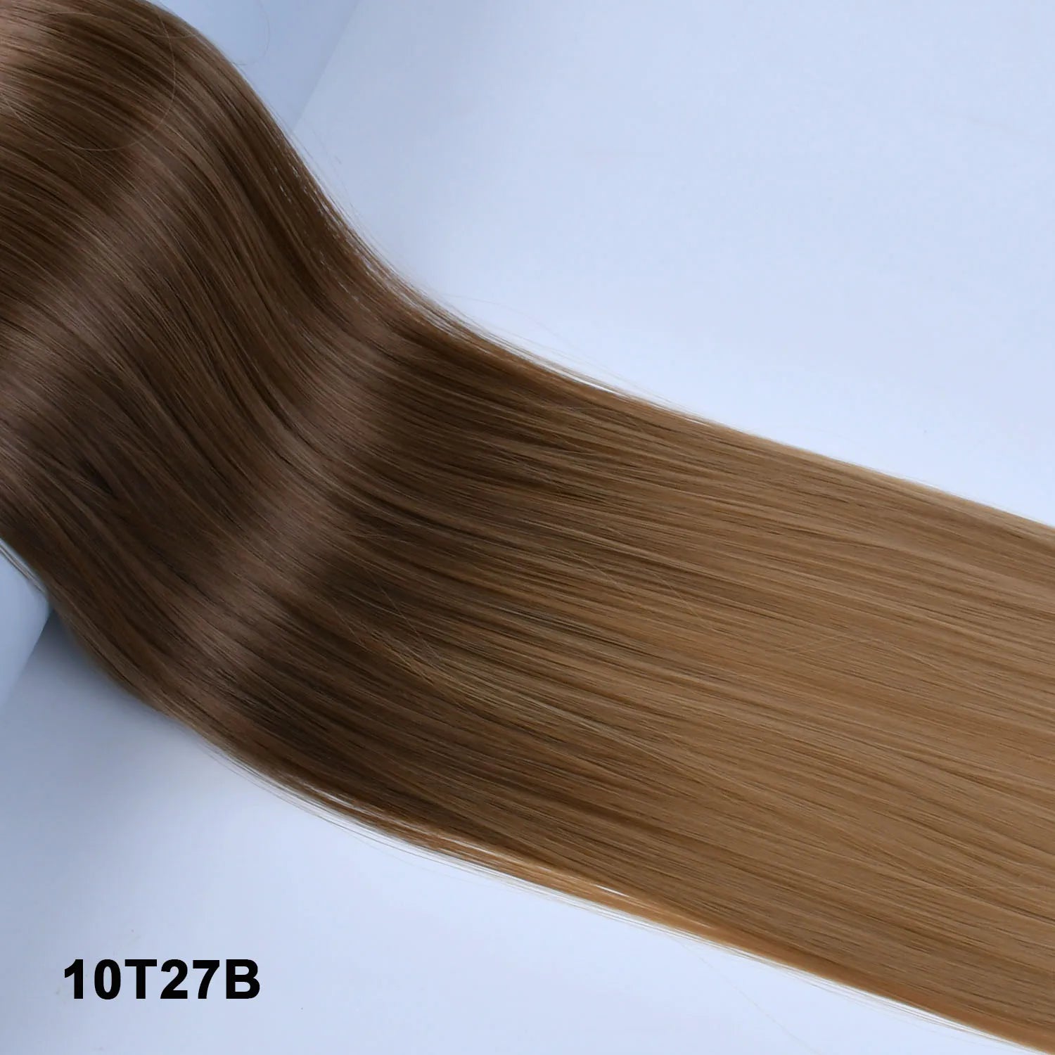 Women's Synthetic  String  Hair Extension No Clips No Glue Long Straight Invisible Hair Extensions Ombre Color Hairpiece