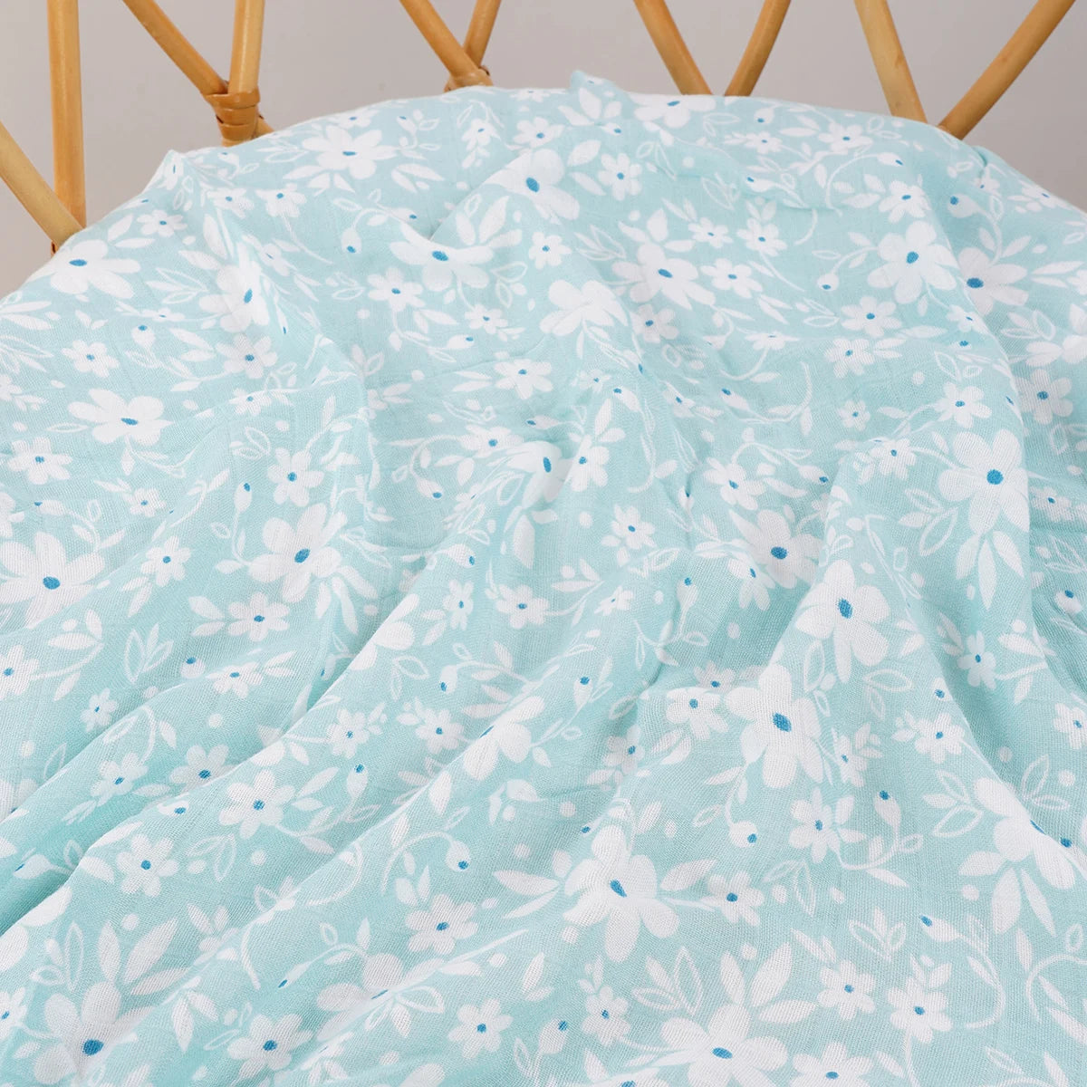 HappyFlute  Bamboo Cotton Baby Muslin Swaddle Baby Blanket Soft Baby Towel Wrap