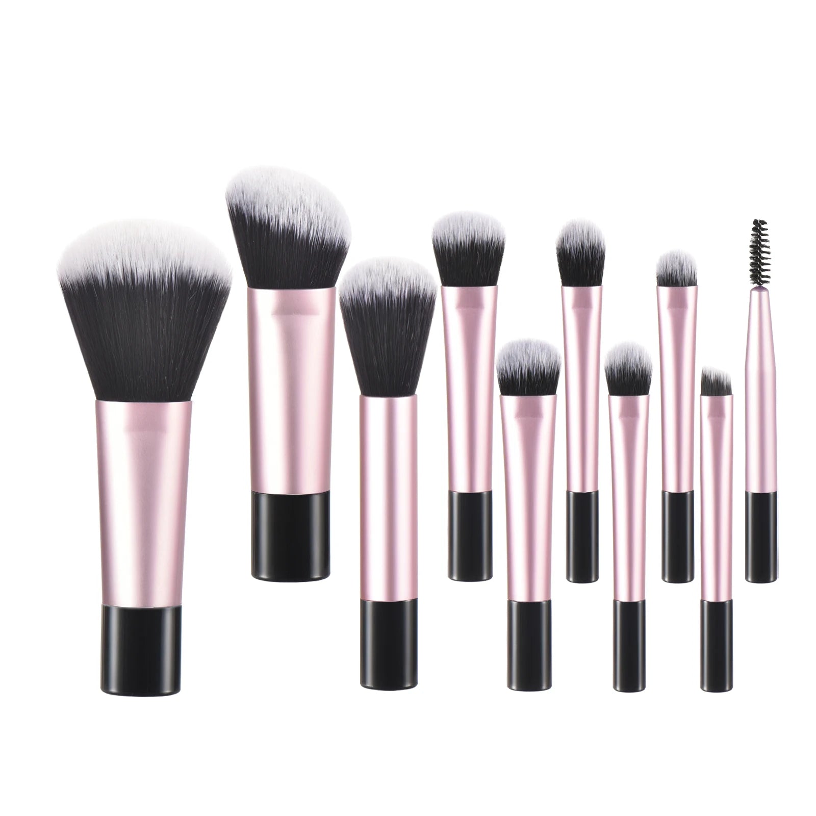 10 Color Mini Makeup Brush Travel Portable Makeup Tool Makeup Puff - Palm Brush Professional Makeup Tool Set Christmas Gift - My Store