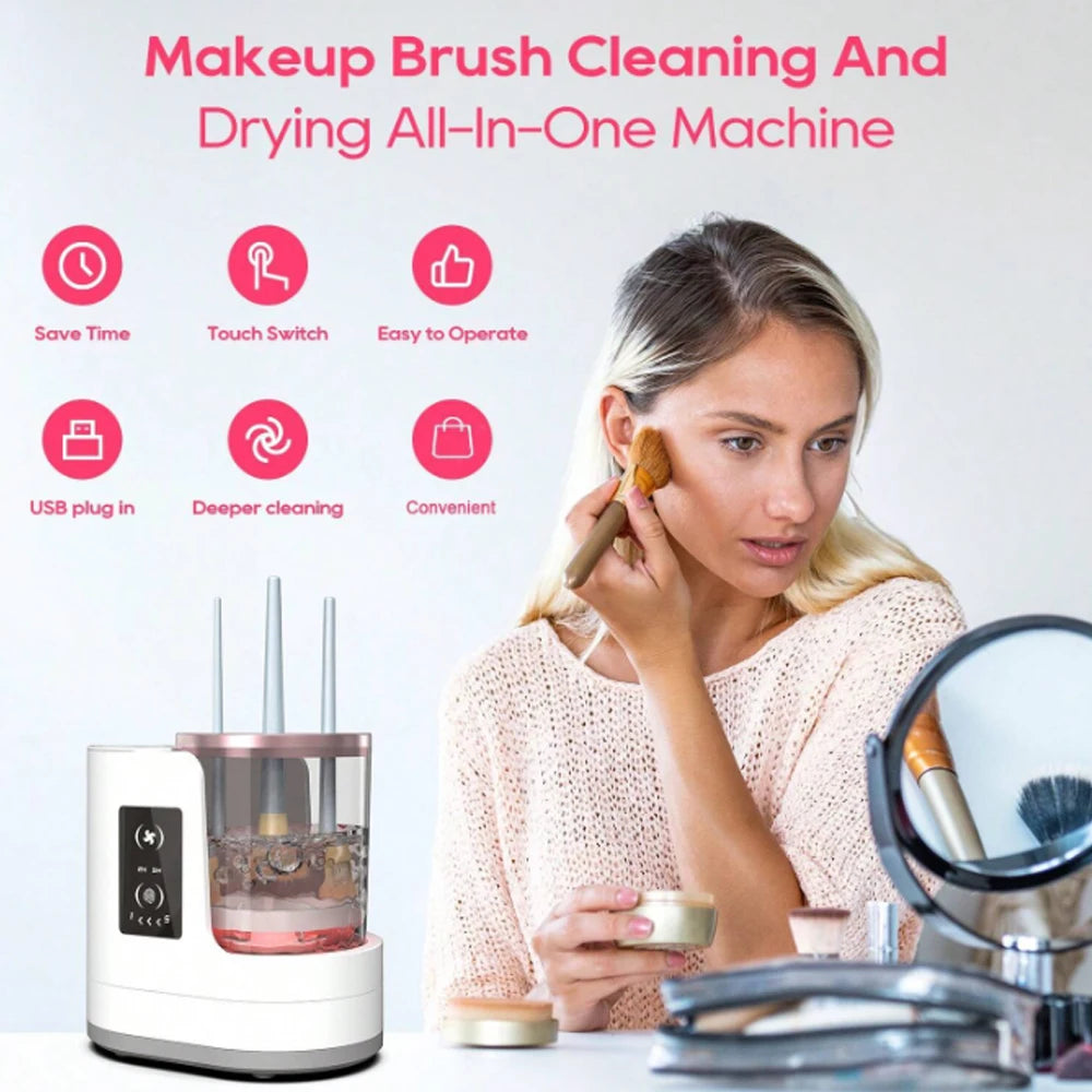 Electric Makeup Brush Cleaner Brushes and Foundation. - My Store