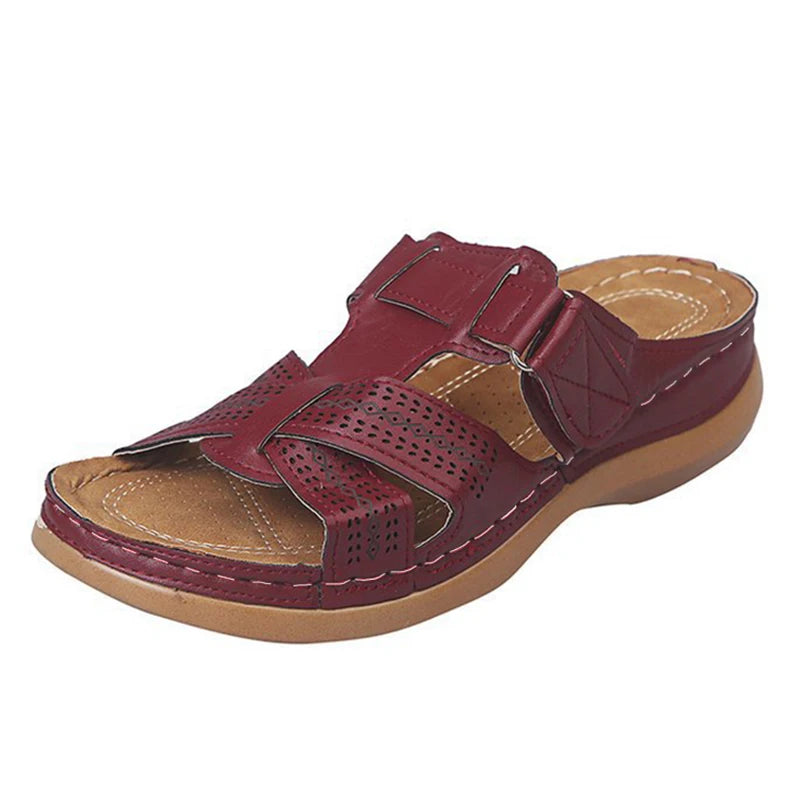 Women Sandals Soft Bottom Wedges Shoes for Women Summer Sandals Med Heels Platform Sandals Shoes Female Wedge Sandalias Mujer 43