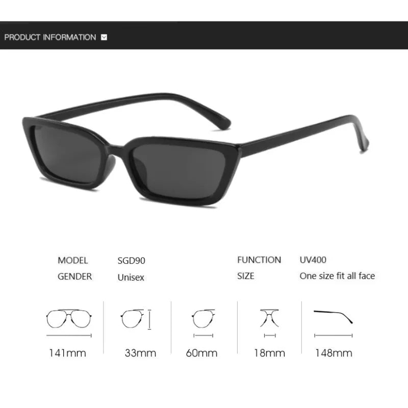 Vintage Luxury Brand Small Sunglasses Women Cat Eye Sun Glasses Shades for Woman Sunglass Ladies Retro Sunglases Zonnebril Dames