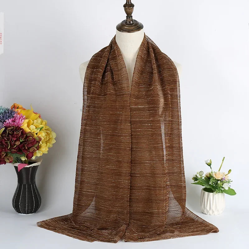 Scarves Women Plain Maxi Hijab Scarf Soft Soild Muslim Shawls Wraps Lady Viscose Head Scarfs Fashion Scarves 1Pc