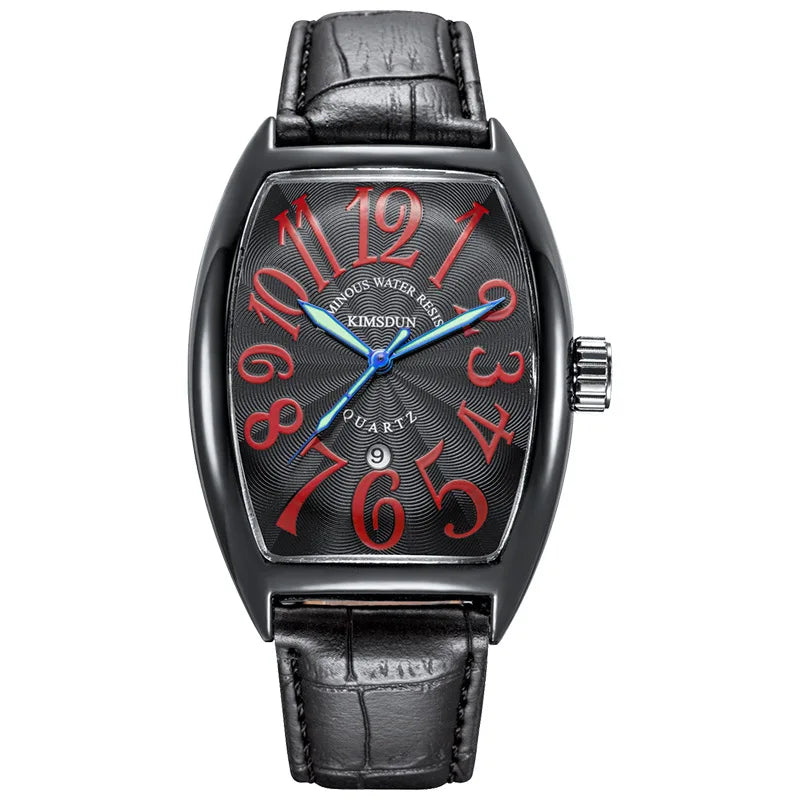 Luxury Top Brand Military Watch for Men Chronograph Man Quartz Sports Watches Male Tonneau Shaped Clock Hombre Relogio Masculino