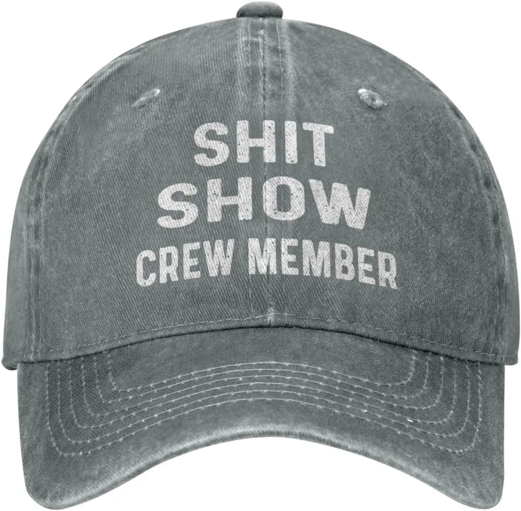 Funny Hat Shit Show Crew Member Hat Women Dad Hats Adjustable Caps