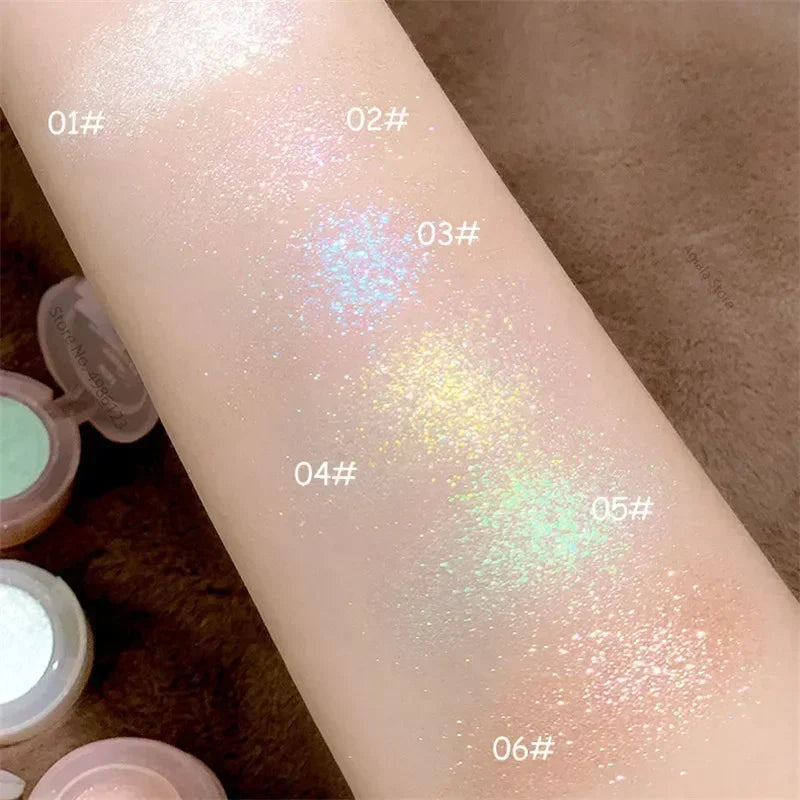 Monochrome Glitter Eyeshadow Pearlescent Highlighter Powder Makeup Diamond Eye Shadow Palette Bright Shiny Eye Makeup Cosmetics - My Store