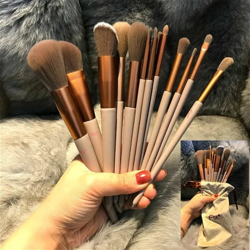 Soft Fluffy Makeup Brushes Set for Cosmetics Foundation Blush Powder Eyeshadow Kabuki Blending Makeup Brush Beauty Tool - My Store