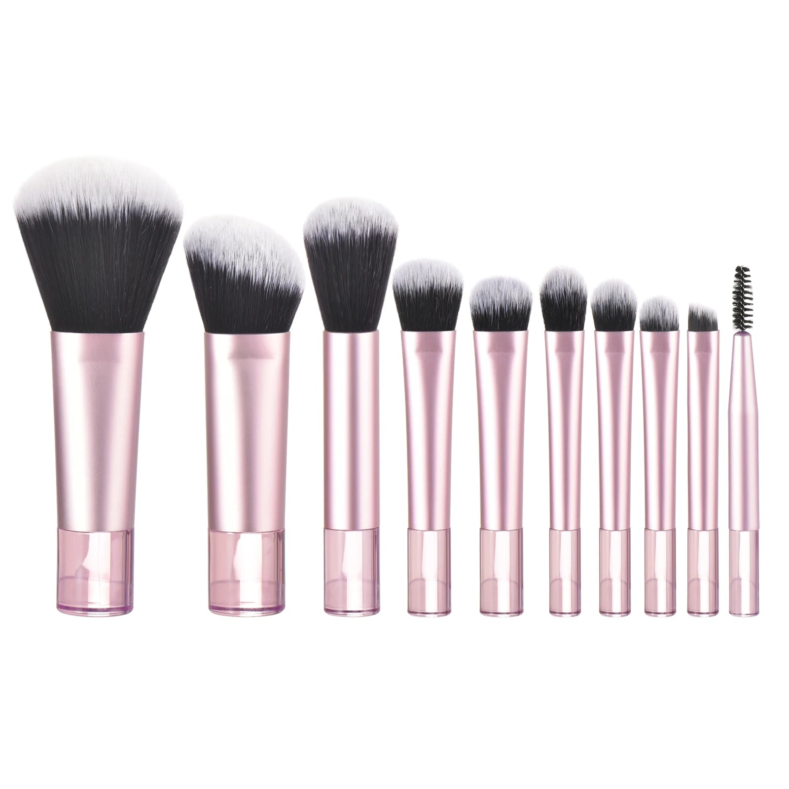 10 Color Mini Makeup Brush Travel Portable Makeup Tool Makeup Puff - Palm Brush Professional Makeup Tool Set Christmas Gift - My Store