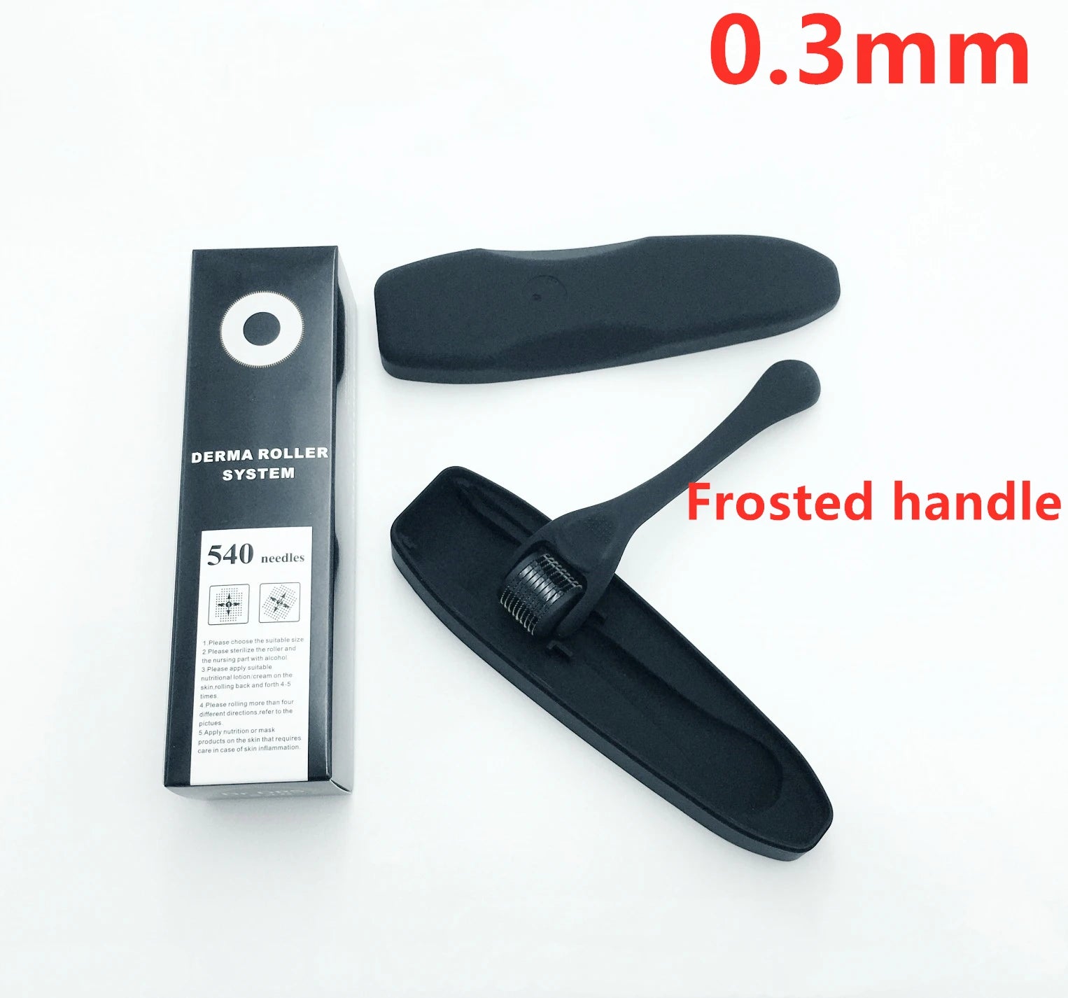 Healthy Care 540 Derma Roller Needle Instrument for Face 0.2mm\0.25mm\0.3mm - Titanium Needles Skin Care Tool