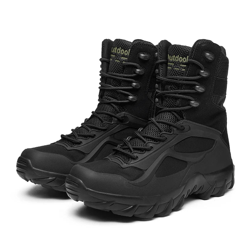 Men Shoes Tactical Boots Special Forces Field Man Boot Lightweight Outdoor Non-Slip Men Zapatillas Hombre Motorcycle Boots