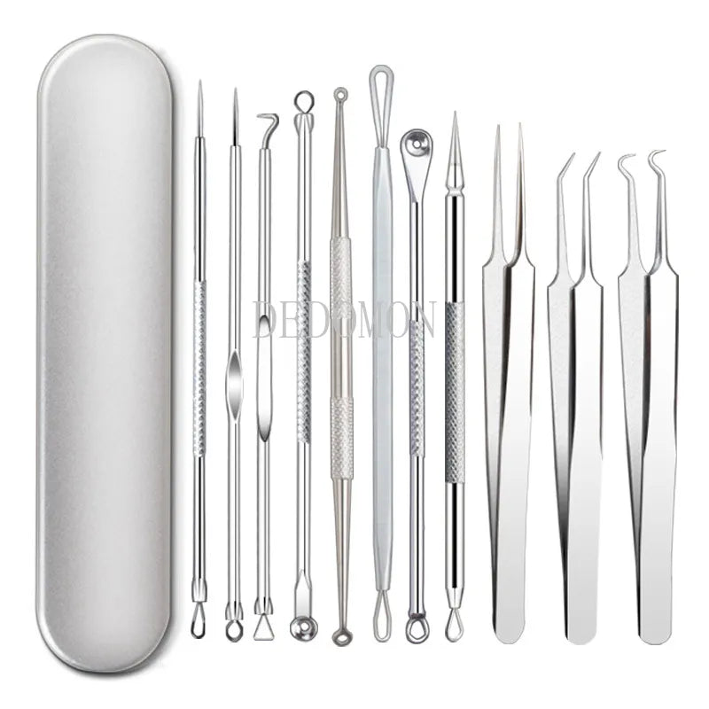11/8/6/4pcs Acne Blackhead Removal Needles Black Dots Cleaner Black Head Pore Cleaner Deep Cleansing Tool Face Skin Care Tool