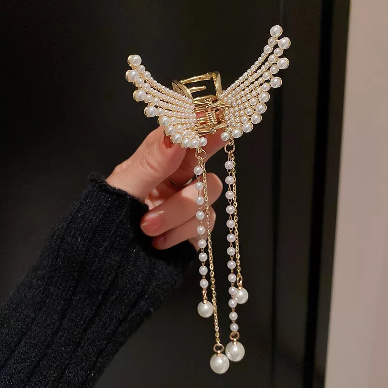 Fashion Metal Openwork Hair Claw Butterfly Hair Clips for Women Girl Elegant Ponytail Claw Clip Vintage Hairpin Hair Accessories