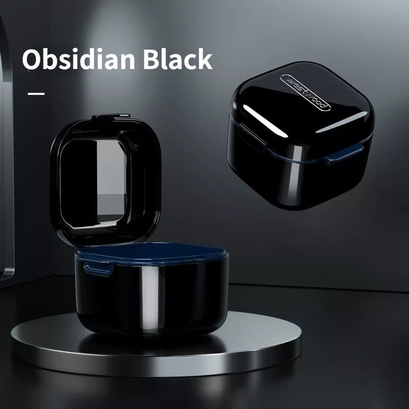 High Quality Orthodontic Retainer Braces Storage Box Soaking Invisible Teeth Denture Cleaning Tooth Storage Portable Belt Case