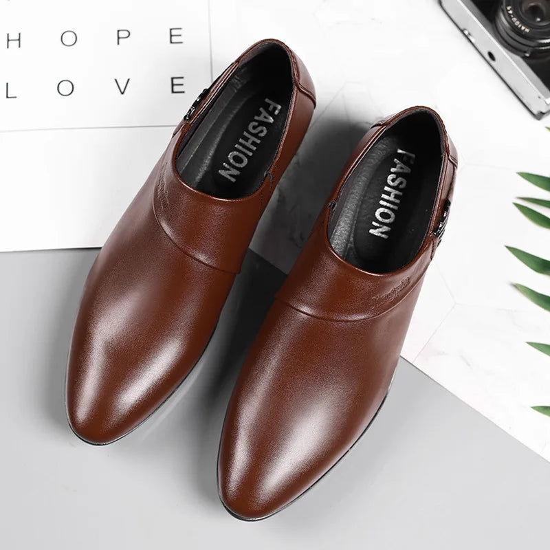 Oxfords Leather Shoes for Men Luxury Business Men Dress Shoes Party Wedding Office Work Shoe 2025 New Men Loafers Big Size 38-50