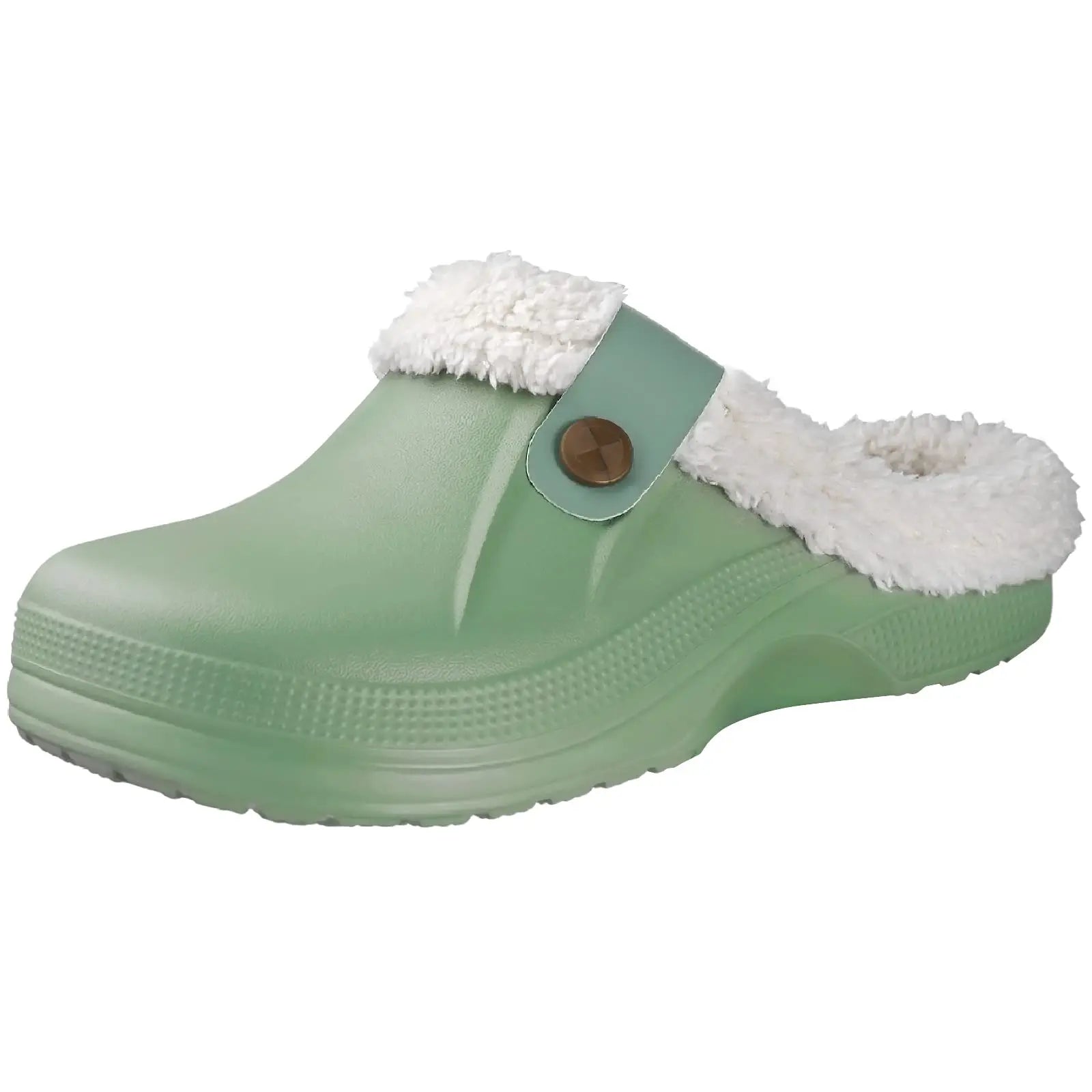 Evshine Warm Winter Man Slippers Antislip Waterproof Men Slippers Warm Comfy Clogs Fuzzy Fur Shoes Classic Plush Bedroom Slipper