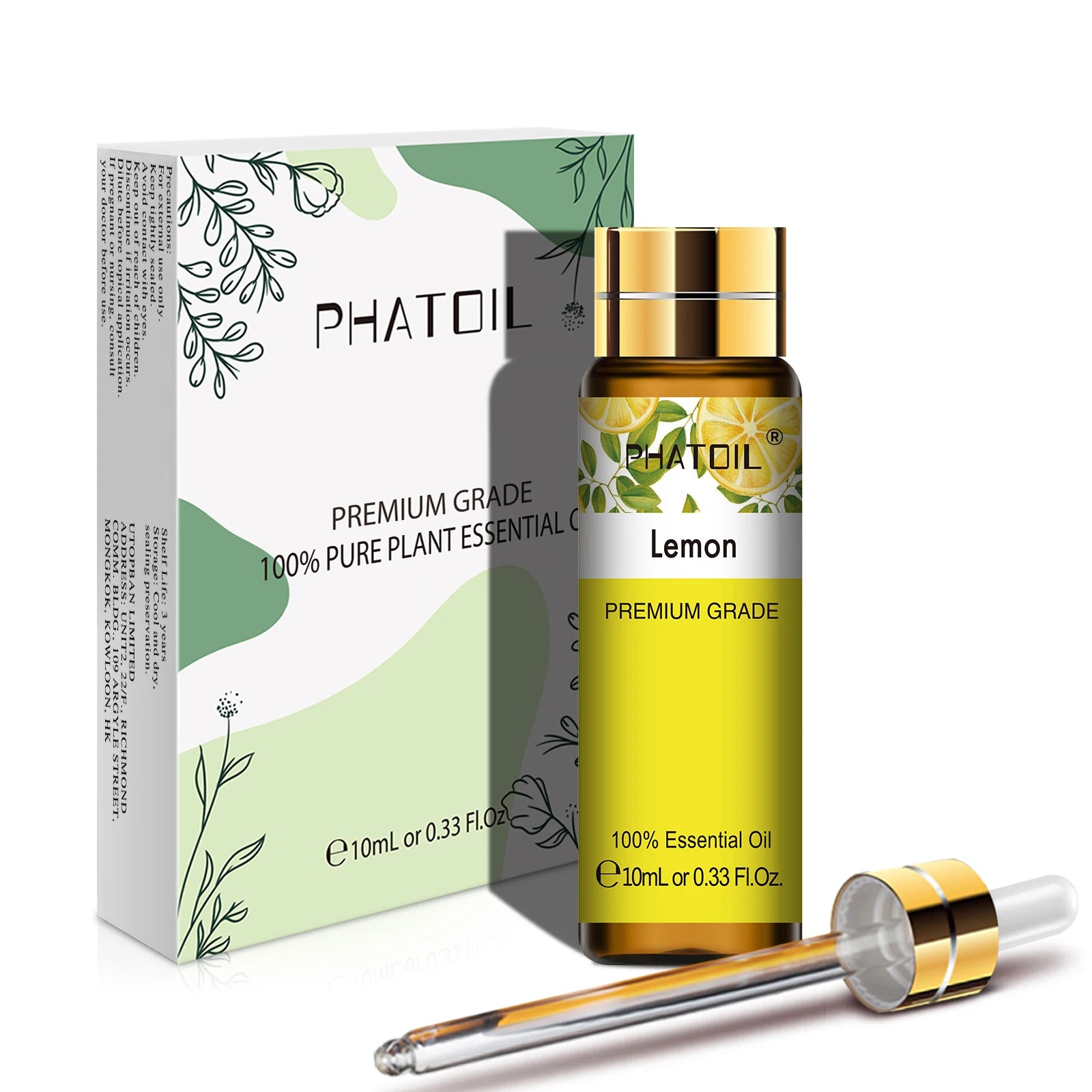 PHATOIL 10ML Rose Vanilla Neroli Spearmint  Pure Natural Essential Oils Diffuser Massage Spa Candles Soaps Aroma Fragrance Oil