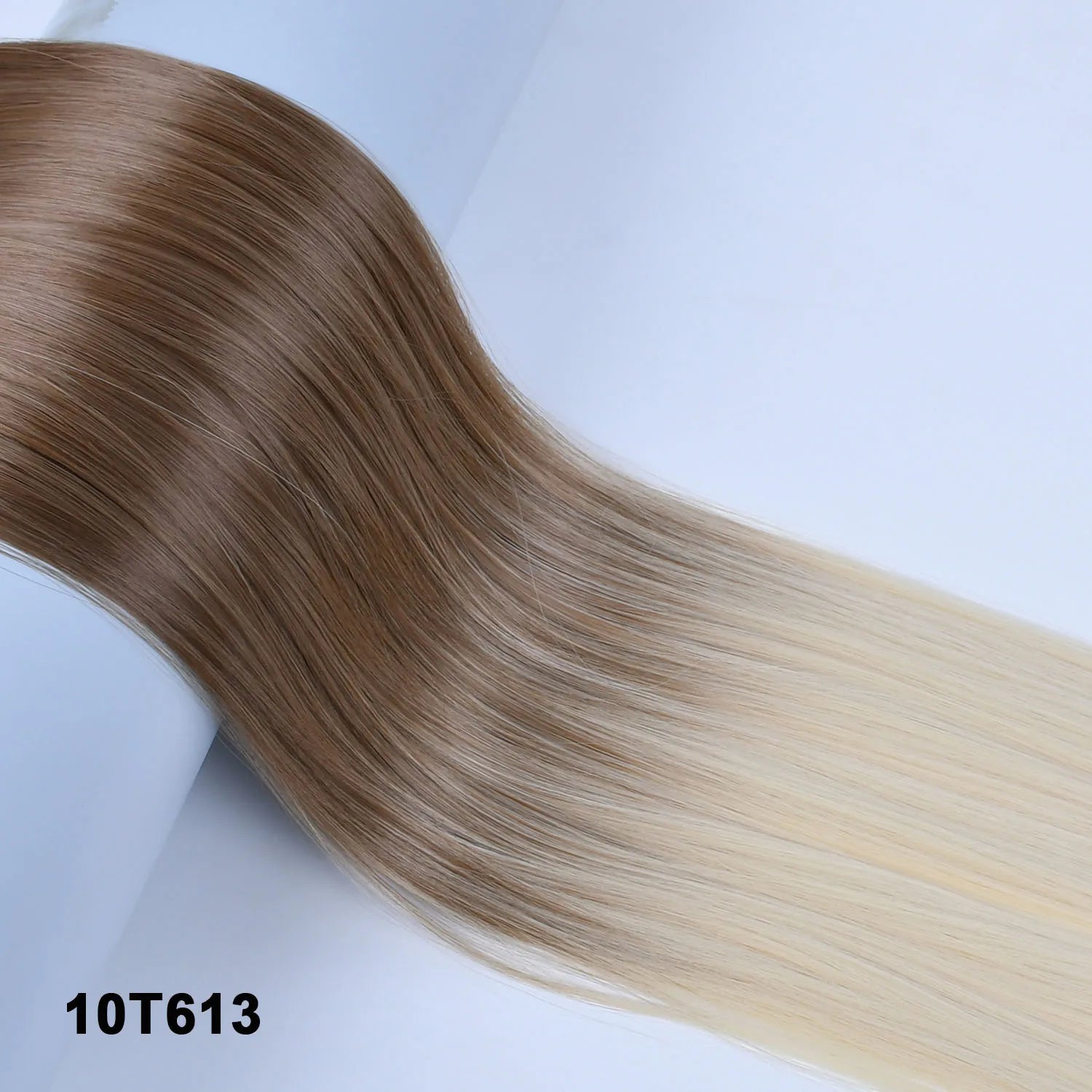 Women's Synthetic  String  Hair Extension No Clips No Glue Long Straight Invisible Hair Extensions Ombre Color Hairpiece
