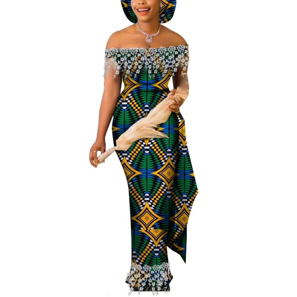 Dresses for Women Party Wedding Casual Date Dashiki African Women Dresses African Dresses for Women Kg598 - My Store