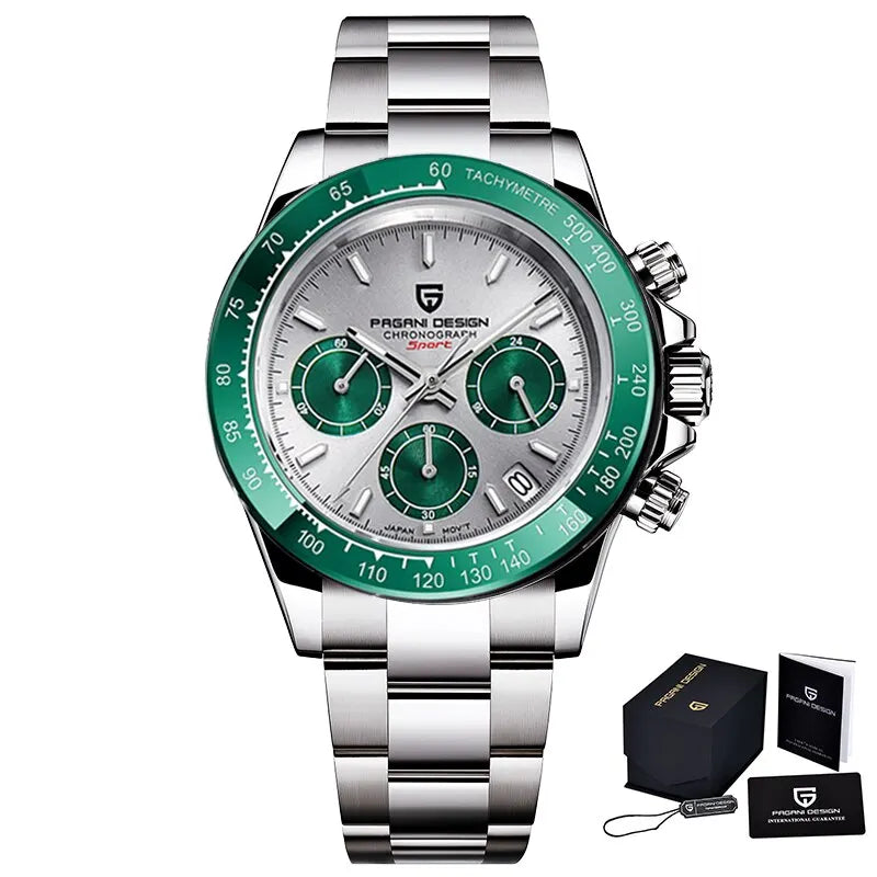 PAGANI DESIGN New Men Watches Quartz Business Watch Mens Watches Top Brand Luxury Watch Men Chronograph VK63
