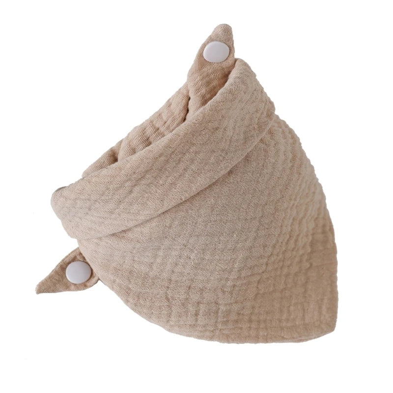 Baby Infant Cotton Bib Solid Color Triangle Scarf Feeding Saliva Towel Bandana Burp Cloth Boy Girl Babies Accessories Newborn