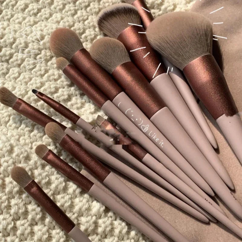 Soft Fluffy Makeup Brushes Set for Cosmetics Foundation Blush Powder Eyeshadow Kabuki Blending Makeup Brush Beauty Tool - My Store
