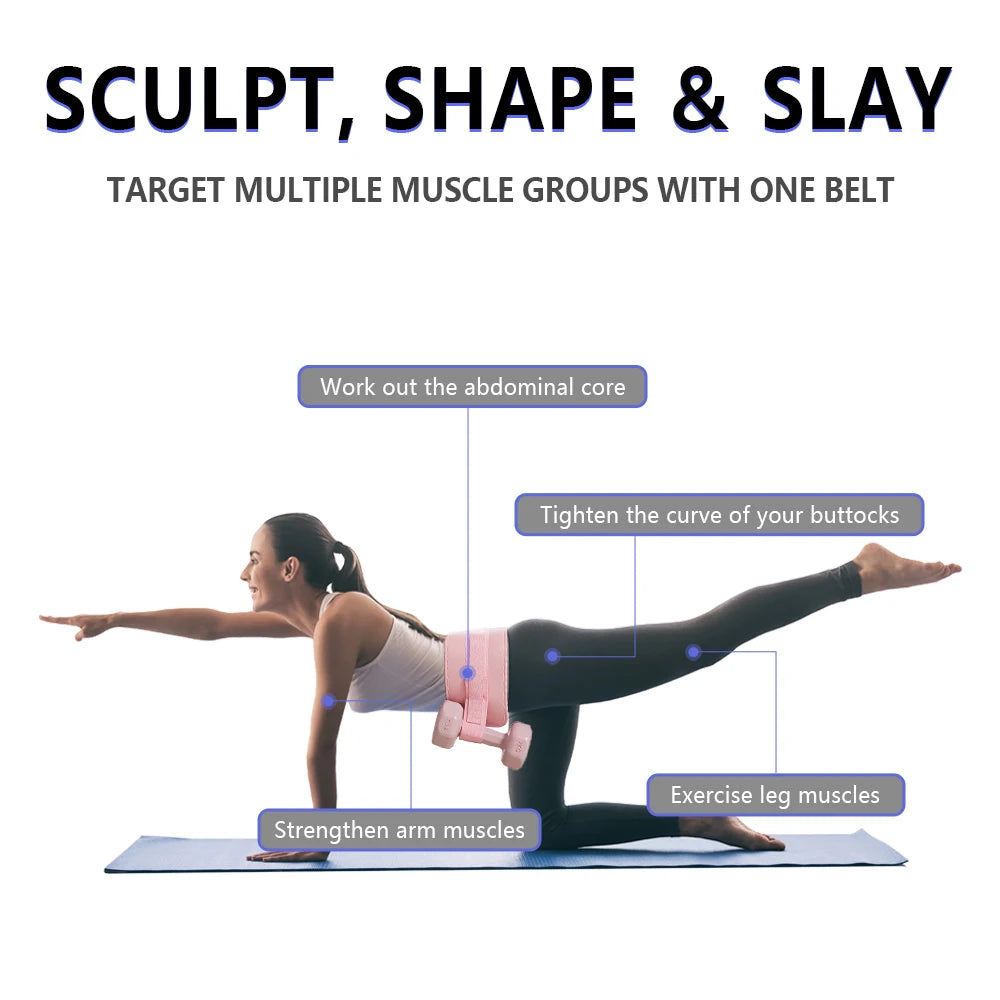 Exercise Hip Thrust Belt ,For Dumbbells, Kettlebells, and Plates,Slip-Resistant Padding for Hip Protection,Perfect for Gym, Home - My Store