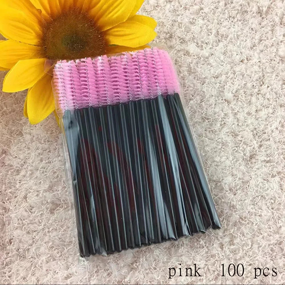 100 Pcs Disposable Eyelash Mascara Brushes for Eye Lashes Extension Eyebrow and Makeup Wholesale of Makeup Tools - My Store