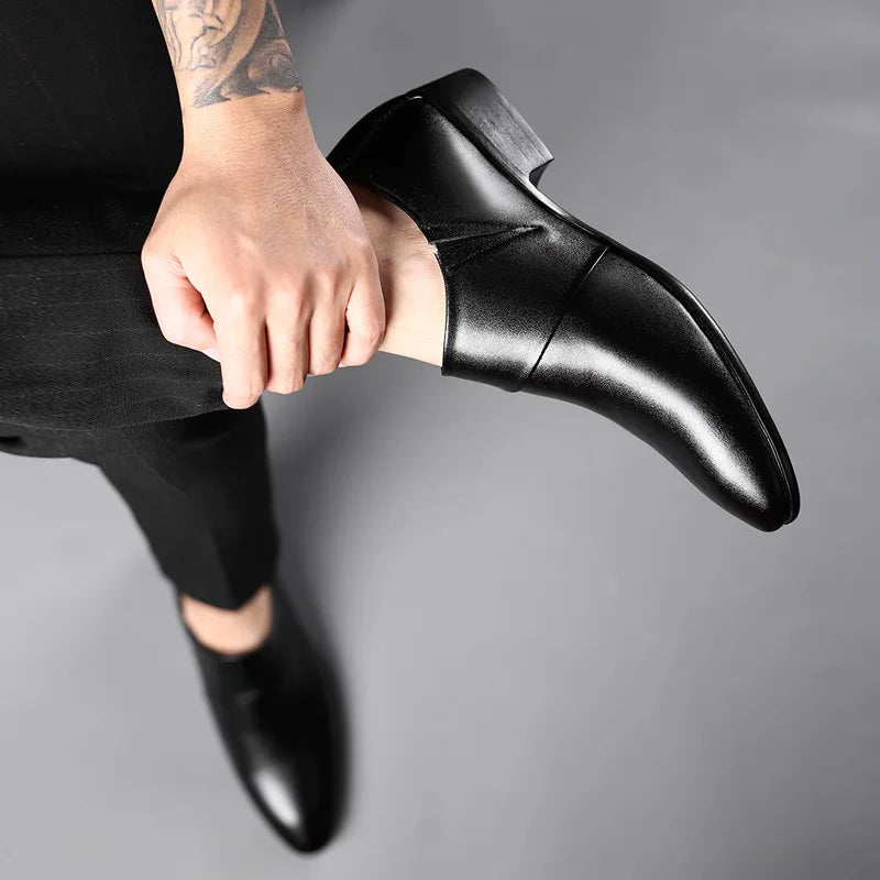 Oxfords Leather Shoes for Men Luxury Business Men Dress Shoes Party Wedding Office Work Shoe 2025 New Men Loafers Big Size 38-50