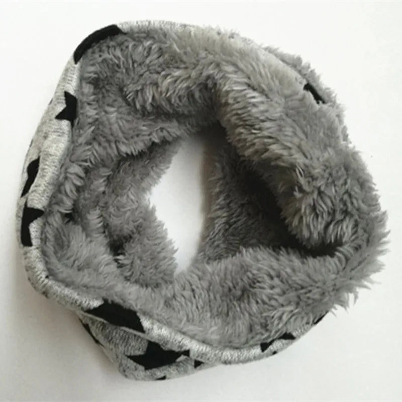 New Winter Scarf Infinity Baby Scarfs Five Star Boys Girls Cotton Kids Scarf Children Scarf Soft Ring Warm Men Women Scarves