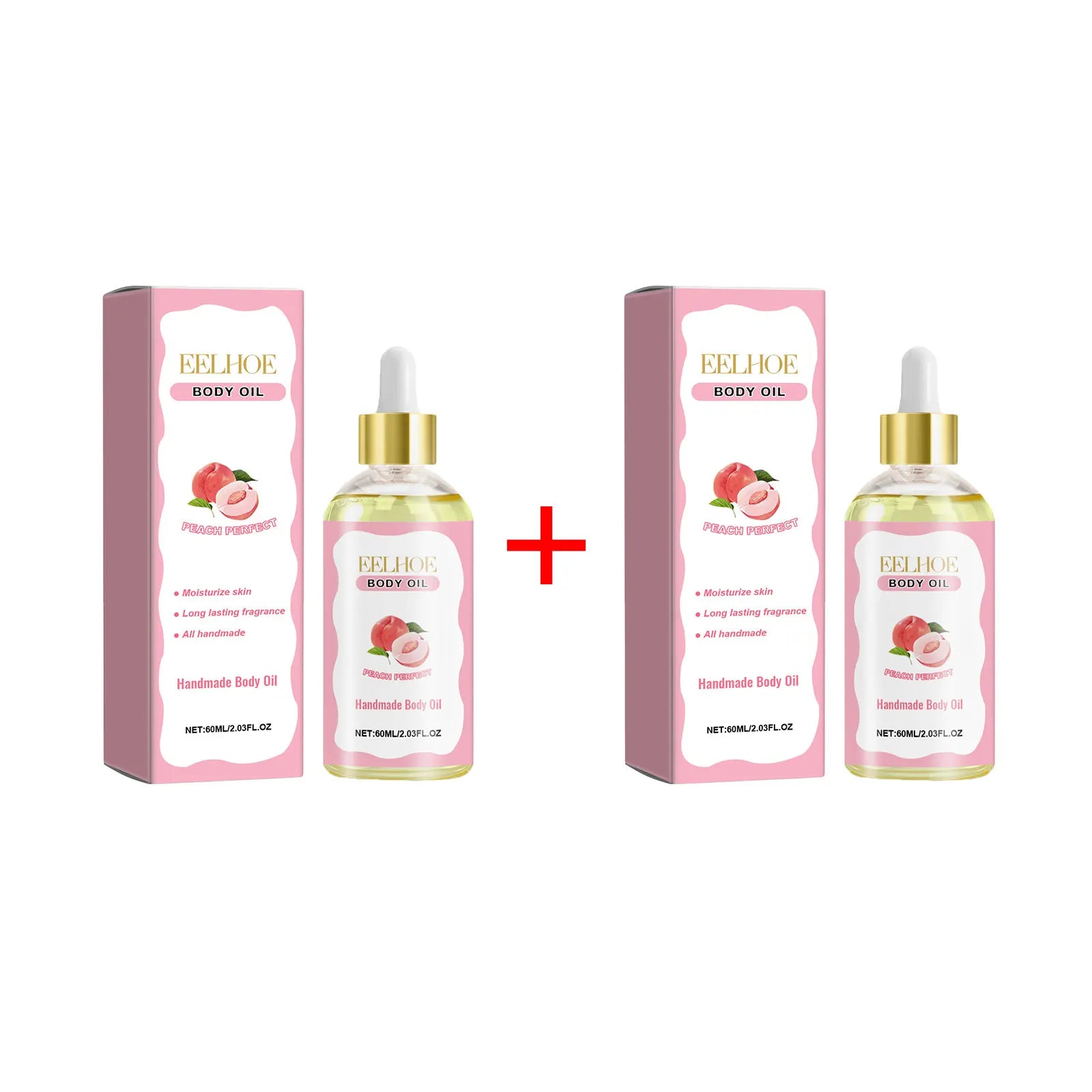 EELHOE Full Body Massage Oil Improve Skin Dryness Moisturizing Skin Nourishing Body Oil Peach Repair Skin Care Body Shimmer Oil