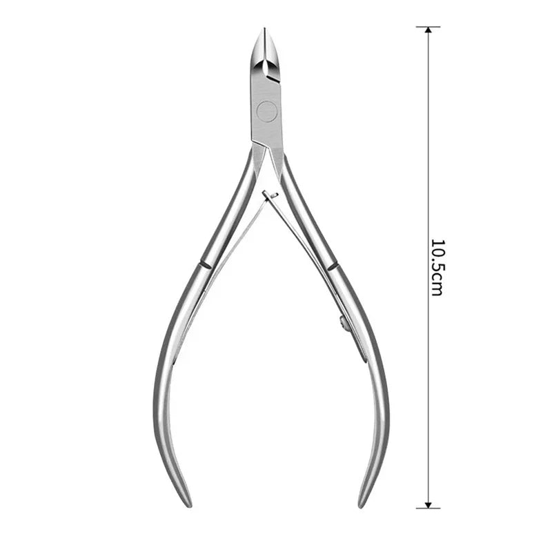 Stainless Steel Cuticle Nipper Professional Remover Scissors Finger Care Manicure Nail Clipper Dead Skin Tools Gold and Sliver