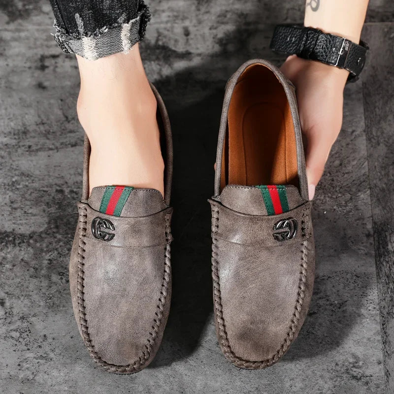 High Quality Breathable Slip on Men Driving Shoe Leather Men Casual Shoes Comfortable Light Men Loafers Formal Men Dress Shoes