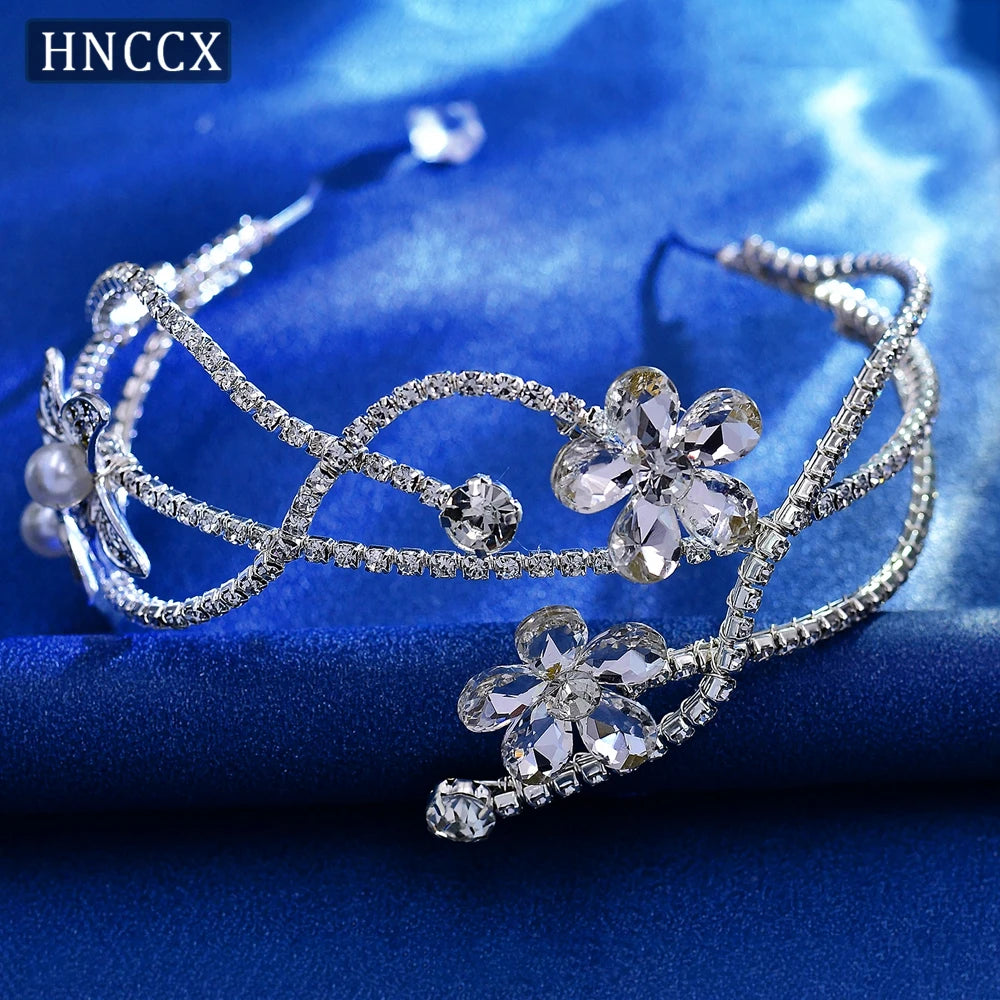 HNCCX Silver Color Alloy Leaves Hair Accessories for Elegant Girls Bride Bridal Wedding Hair Accessories Headpieces Gift CP603