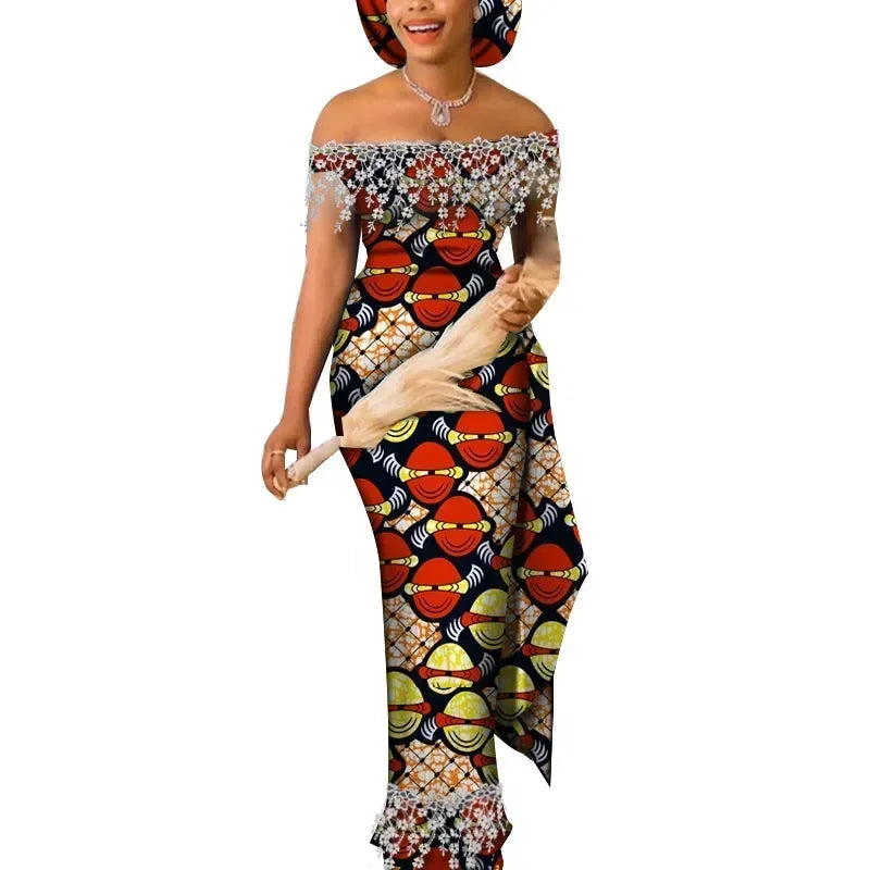 Dresses for Women Party Wedding Casual Date Dashiki African Women Dresses African Dresses for Women Kg598 - My Store