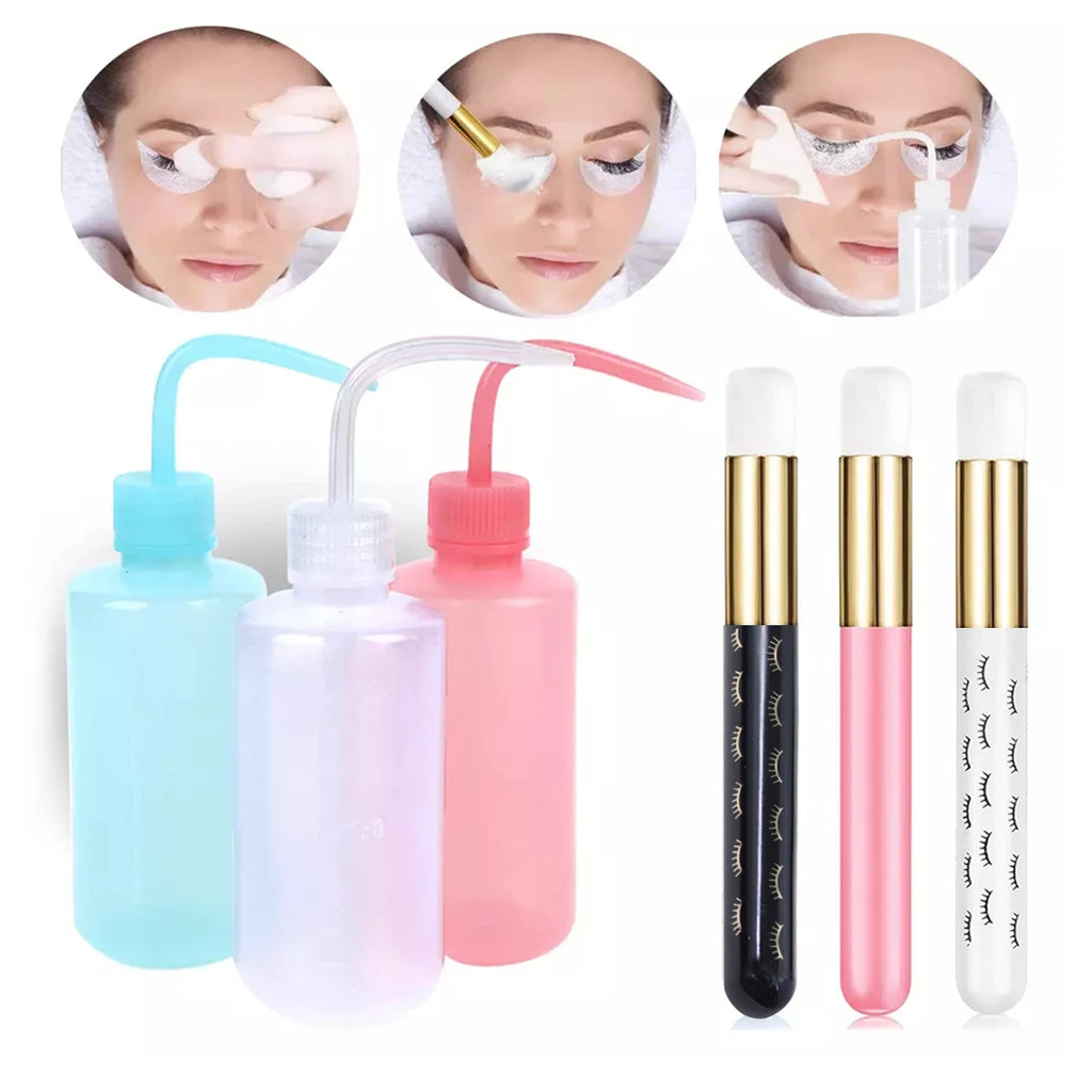 Eyelash Extension Cleaning Bottle Eye Lashes Clean Brush Set Eyebrow Skin Care Remover Washing Lash Shampoo Flask Tools Kit