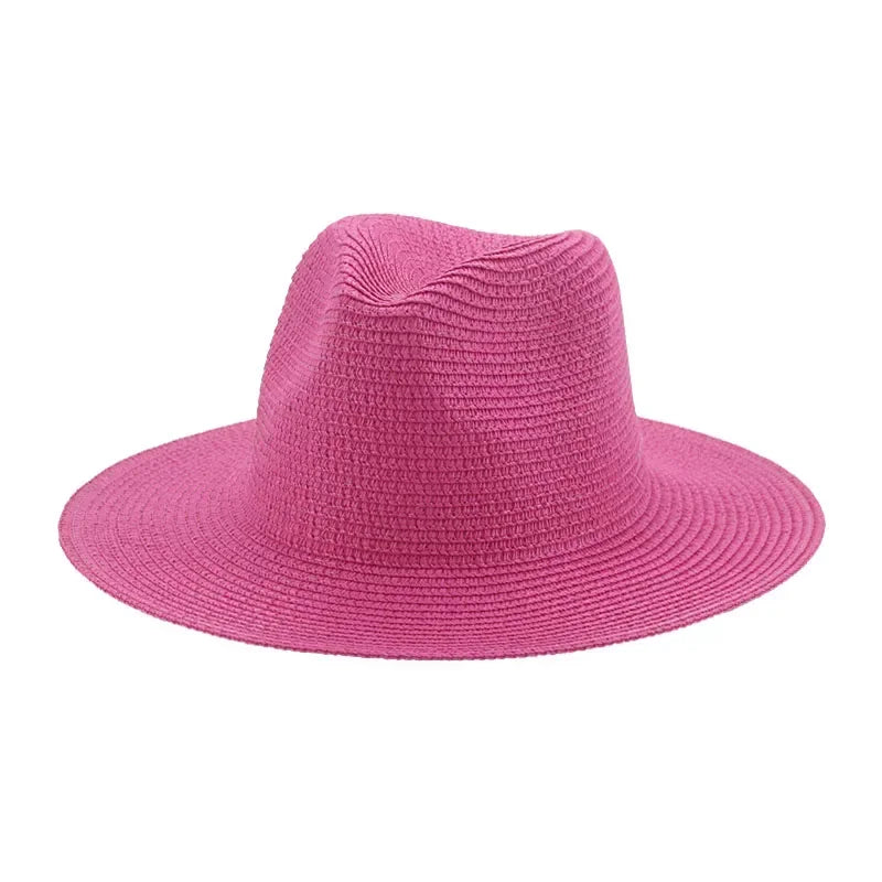Women's Hat Hats for Women Summer Straw Sun Hats Men's Caps Sun Protection Beach Summer Women Men Panama Straw Hat Gorras Hombre