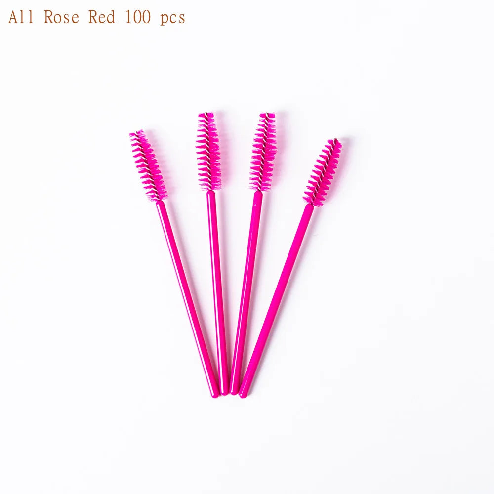 100 Pcs Disposable Eyelash Mascara Brushes for Eye Lashes Extension Eyebrow and Makeup Wholesale of Makeup Tools - My Store