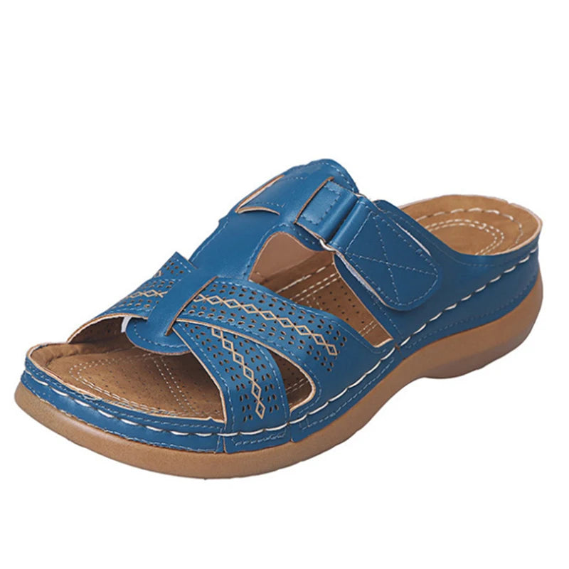 Women Sandals Soft Bottom Wedges Shoes for Women Summer Sandals Med Heels Platform Sandals Shoes Female Wedge Sandalias Mujer 43