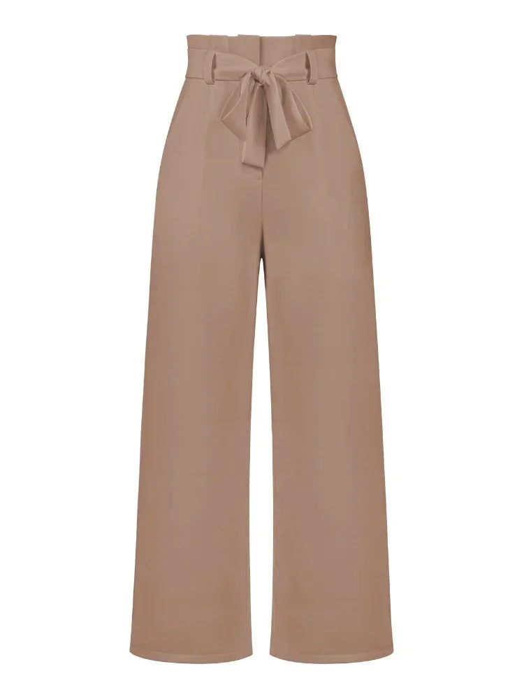 Fashion New in Women's Pants Casual Workplace Loose Women Pant Versatile Straight Broad Leg High Waist Pants Women Clothing