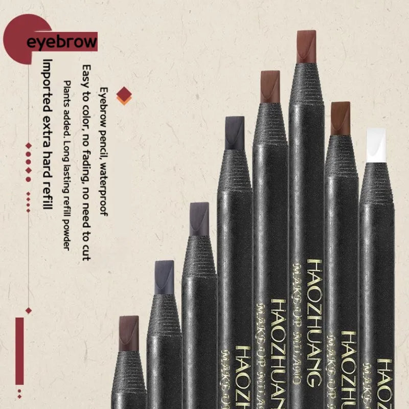 Hard Core Pull Line Fog Eyebrow Pencil Permanent Makeup White Eyeliner Waterproof Natural Long-Lasting for Makeup Artists - My Store