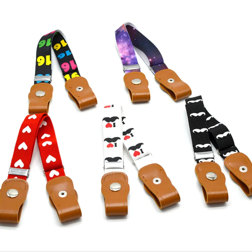 2022 New Belts for Child Buckle-Free Elastic Belt No Buckle Stretch Belt for Kids Toddlers Adjustable Boys and Girls Belts