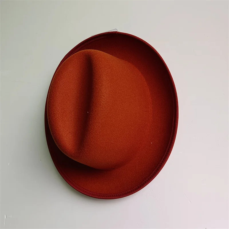 Hats Fedoras  Wide Brim Hat Panama Felt Hat for Male Jazz Hat Church Top Cap British Women Fedoras Hats for Men шляпа женская