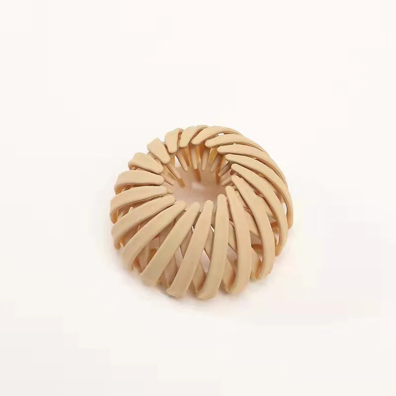 Magic Hair Clip Bird Nest Shaped Hair Holder Velvet Hair Ring Ball Head Hair Device High Ponytail  Artifact Hair Accessories
