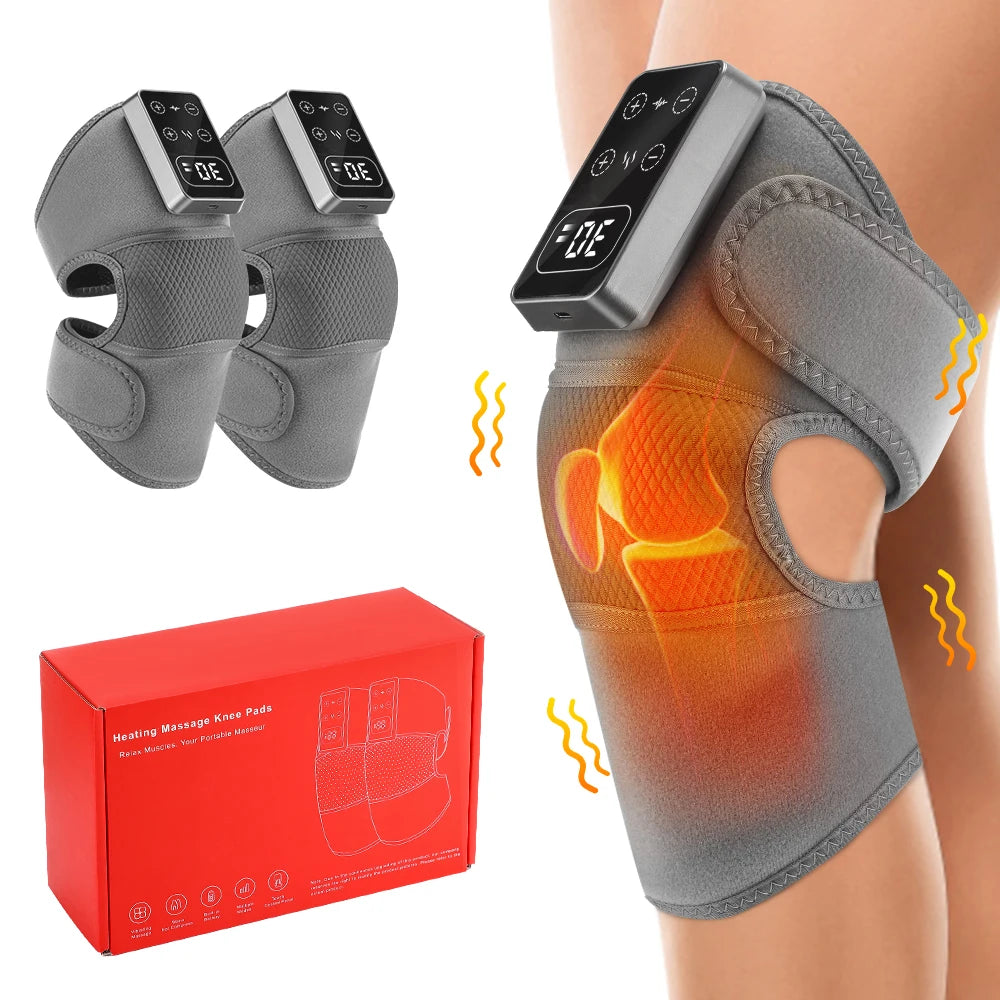 Electric Heating Knee Massager Joint Elbow Knee Pad Shoulder Pad Vibration Knee Shoulder Massage Health Care
