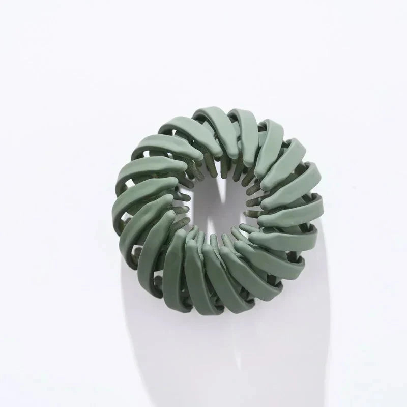 Magic Hair Clip Bird Nest Shaped Hair Holder Velvet Hair Ring Ball Head Hair Device High Ponytail  Artifact Hair Accessories