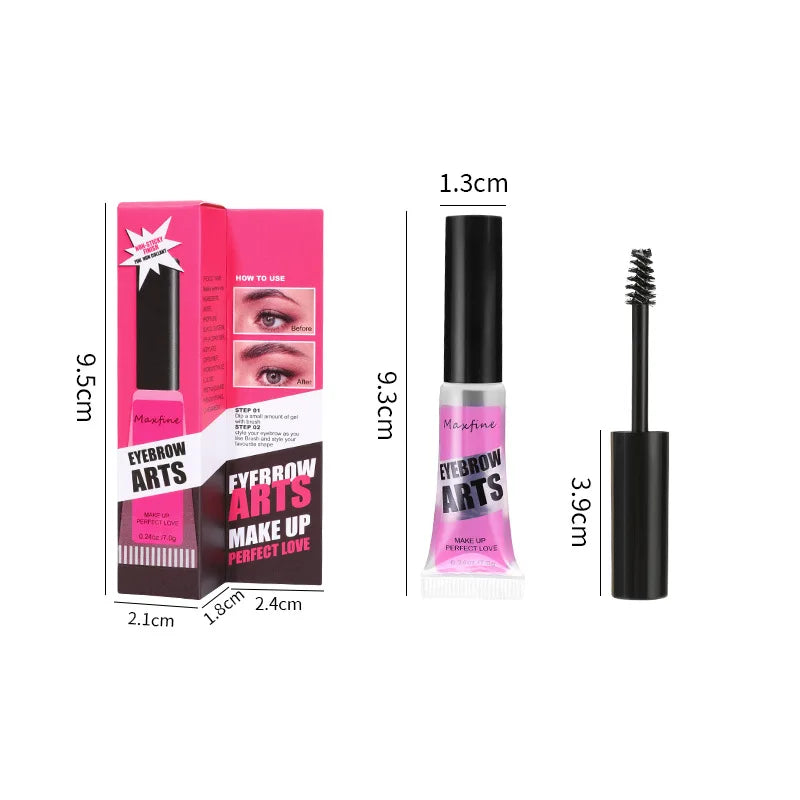 Eyebrow Gel Long-Lasting Fixed Eyebrow Waterproof Quick-Dry Hose Transparent Eyebrow Gel Makeup Eye Makeup - My Store